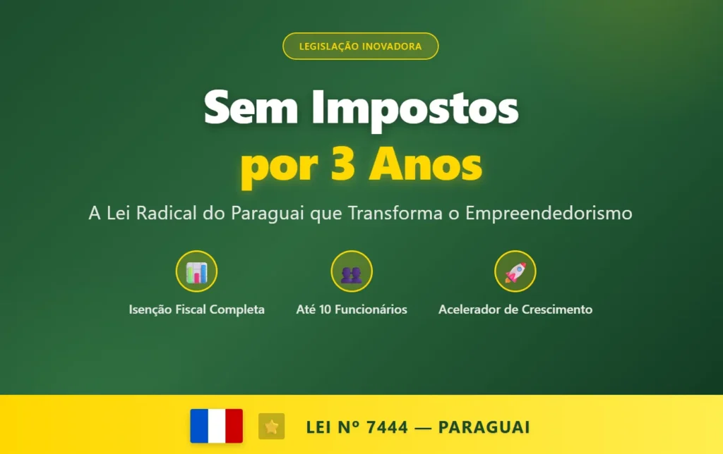 Sem Impostos no Paraguai por 3 Anos
